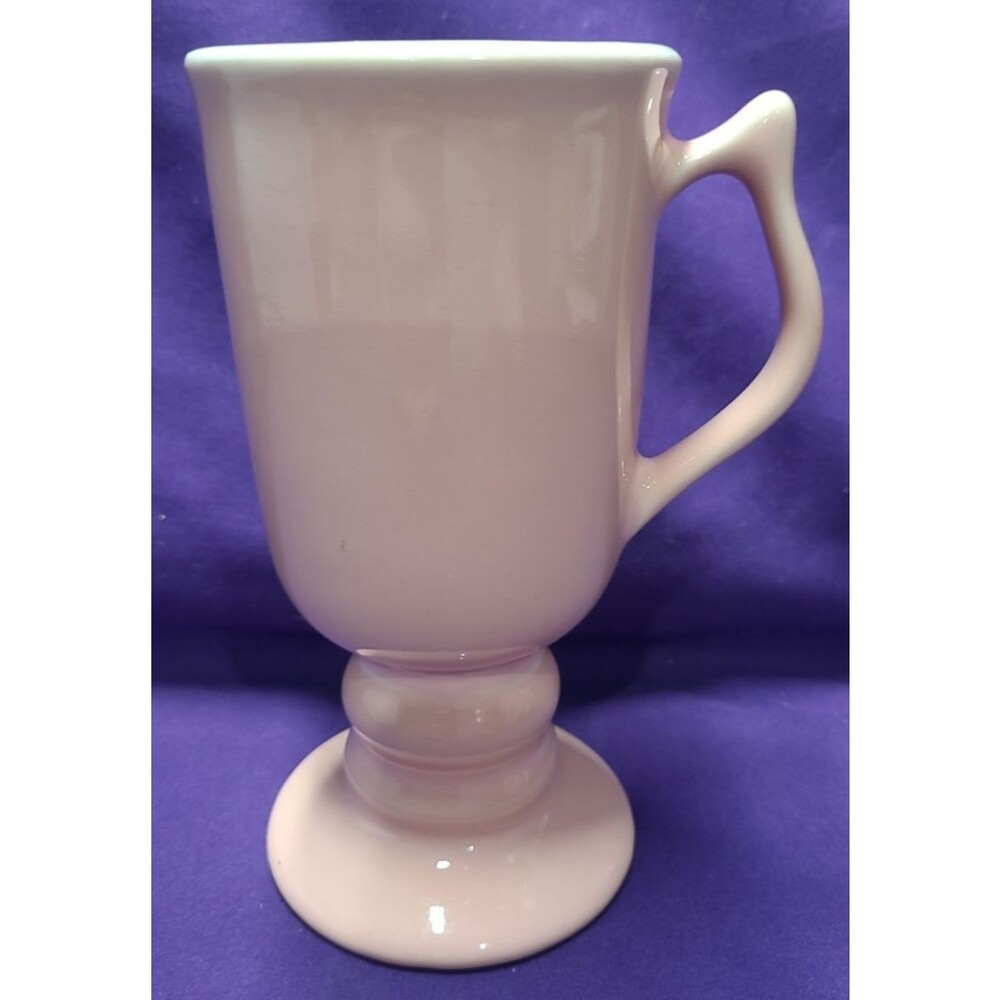 Vintage Hall 1273 SALMON Pedestal Mug for Irish Coffee - Made in USA
